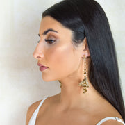 Ameera Earrings Long Gold